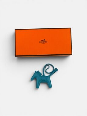 Authenticated Hermès Blue Zanzibar Rodeo Bag Charm 492+ verified reviews on Etsy